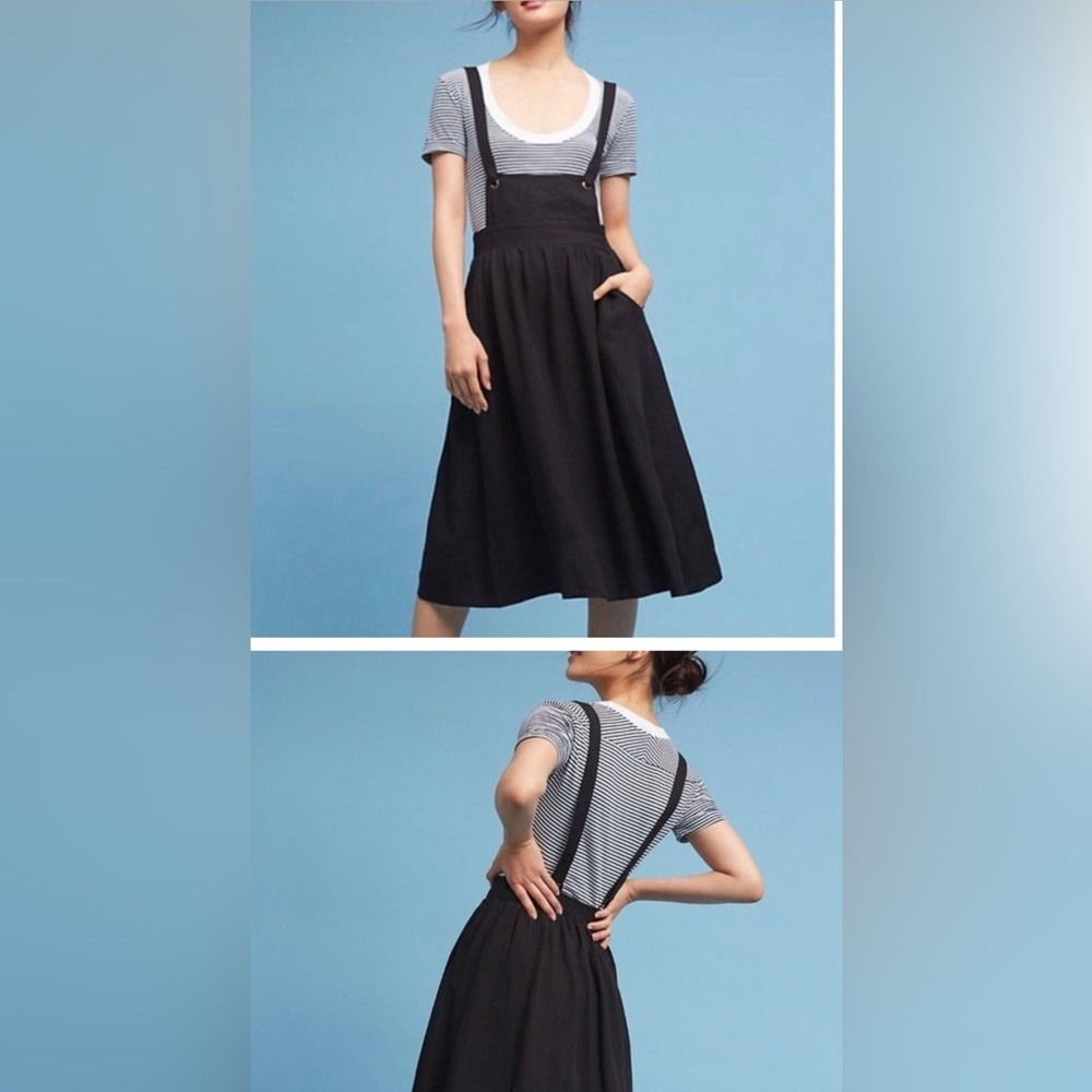 ISO. Anthropologie Somerset jumper, pinafore dress. Size Large!